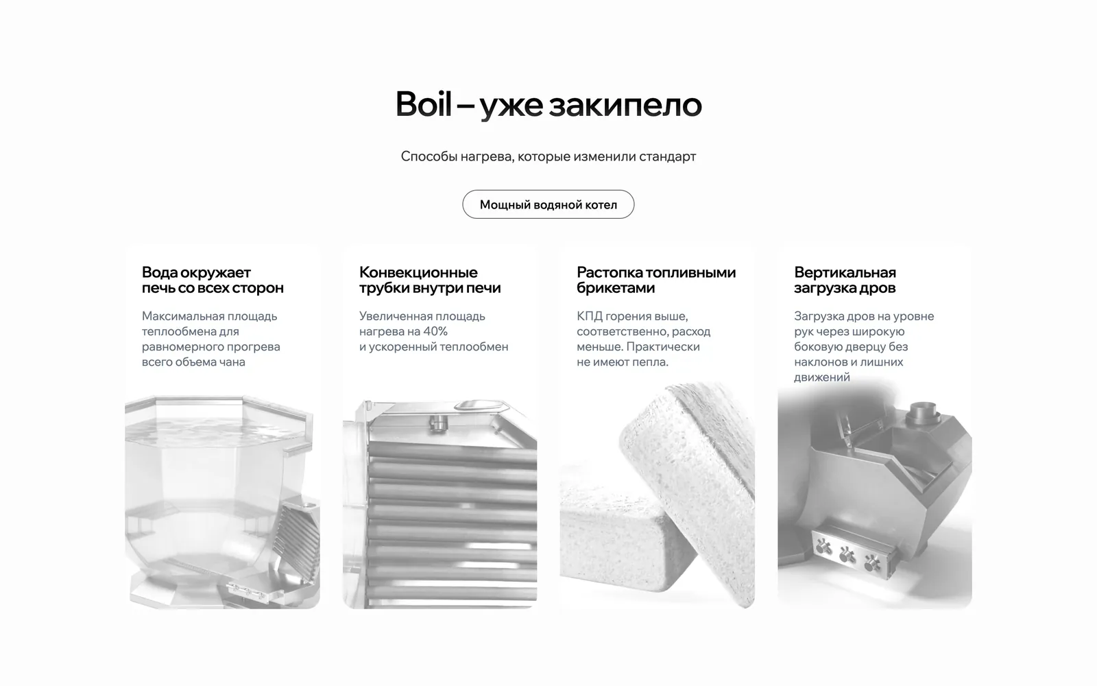 Способы нагрева Boil